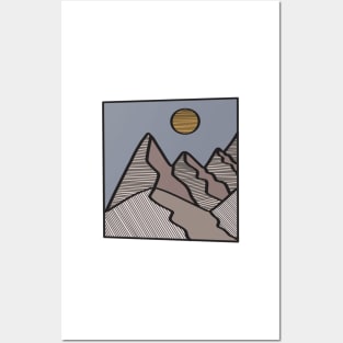 Simple Mountains Posters and Art